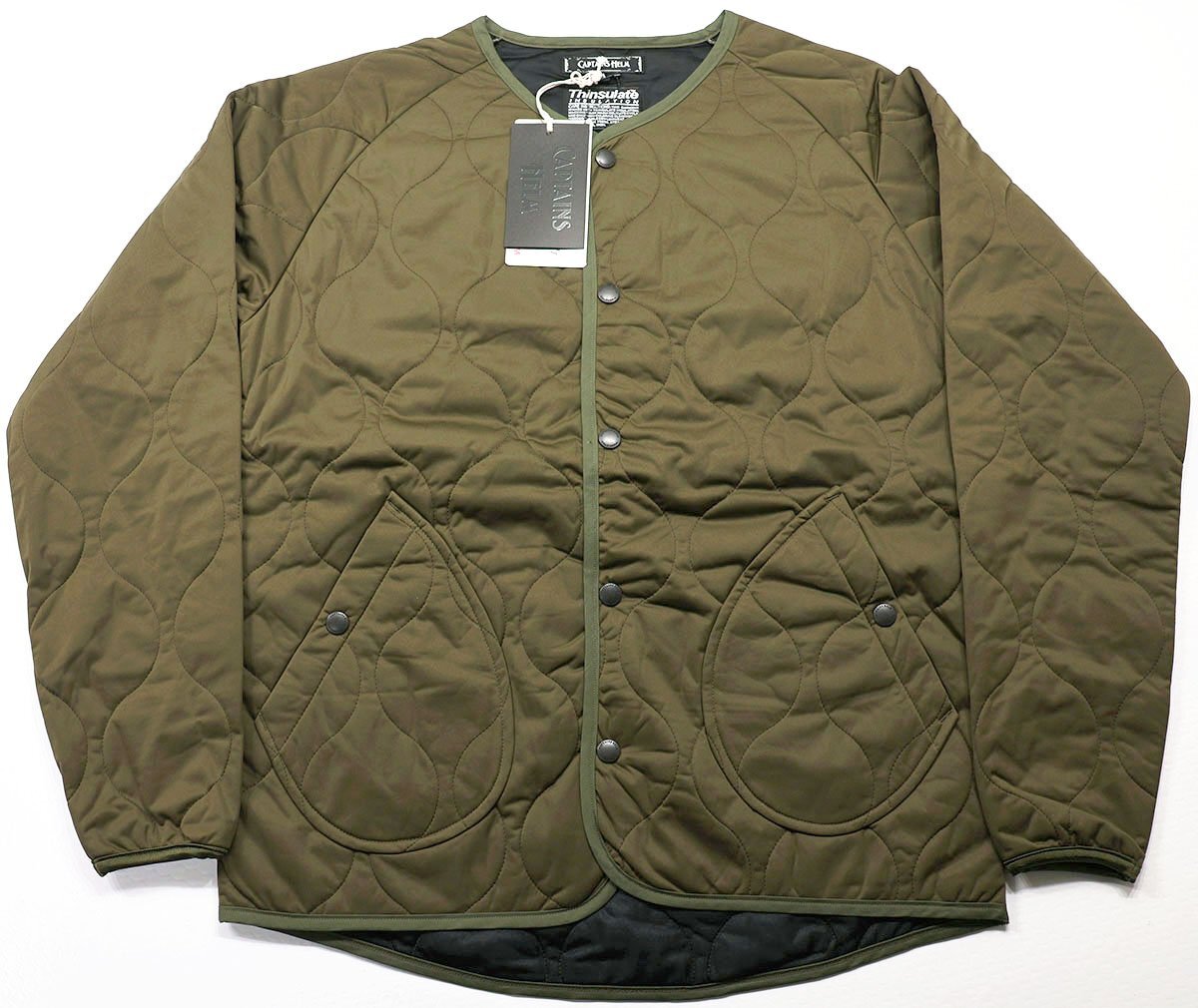 CAPTAINS HELM (キャプテンズヘルム) LEVEL5 #Thinsulate SOFT SHELL JKT / ソフトシェルジャケット CH17-AW-J02 未使用品 オリーブ M拍卖