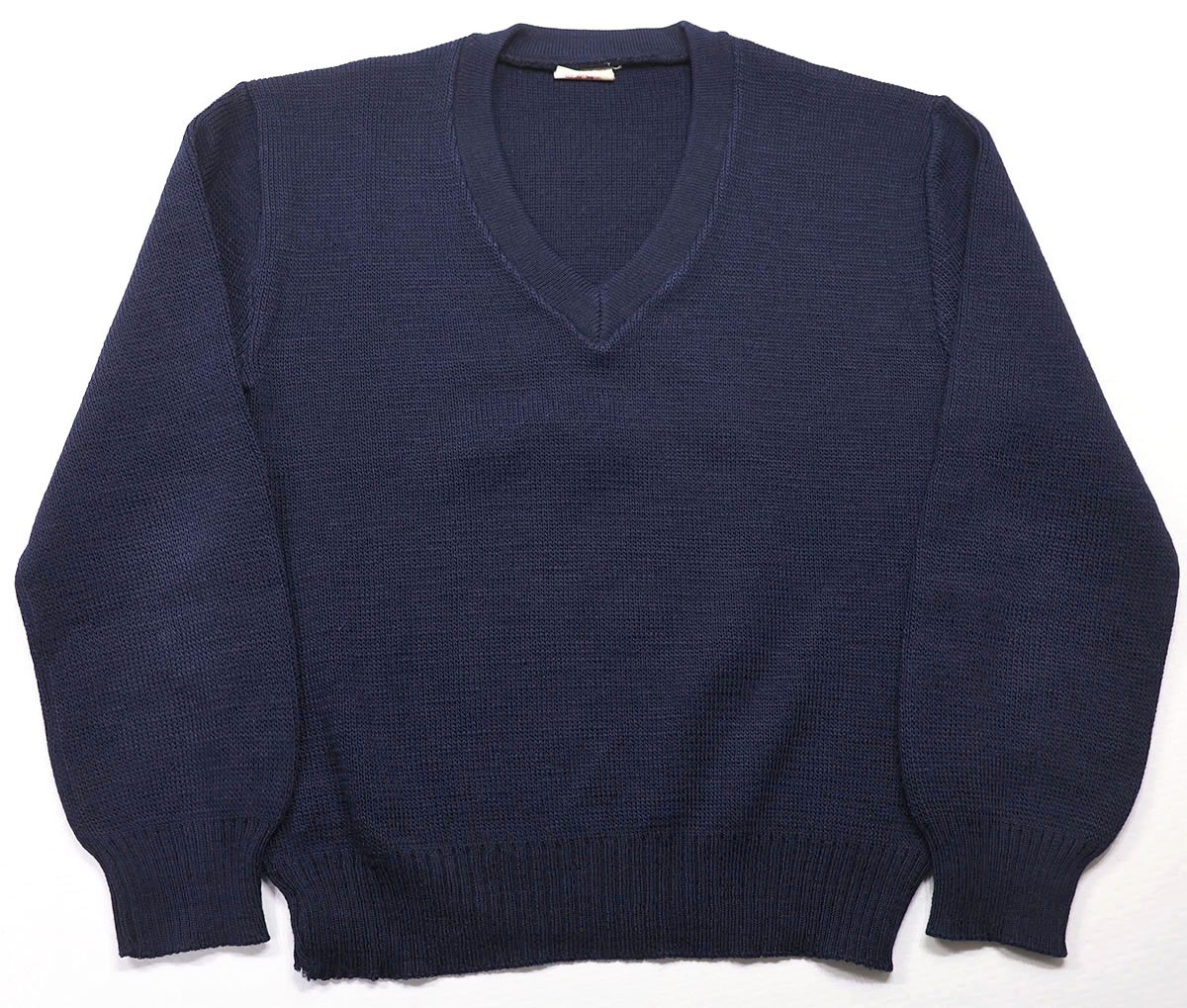 MAZAMAILLE (マザマイユ) French Army V-Neck Knit / フレンチアーミー Vネックニット ネイビー size 96 (184/80) / コマンドセーター拍卖