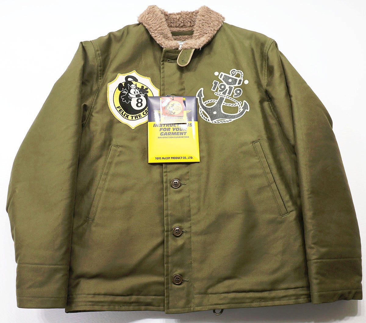 TOYS McCOY (トイズマッコイ) N-1 DECK JACKET / FELIX THE CAT - 8 BALL - デッキジャケット フィリックス カスタム TMJ2323 未使用品 38拍卖