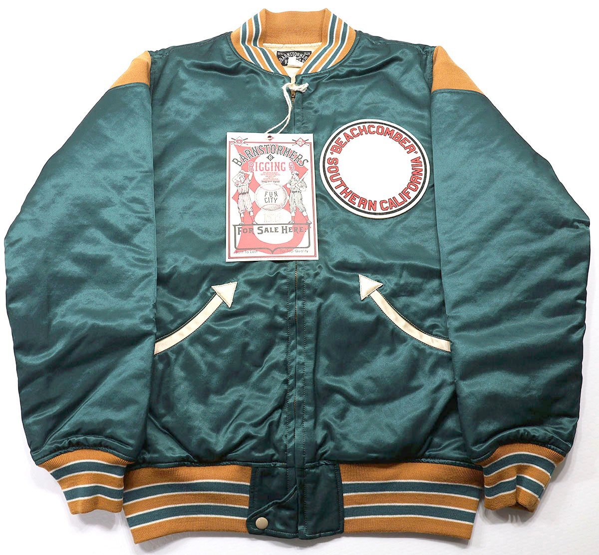 BARNSTORMERS (バーンストーマーズ) Warm-Up Jacket “BEACH COMBER”/ ウォームアップジャケット ビーチコンバー J16-01PBSP 未使用品 XL拍卖