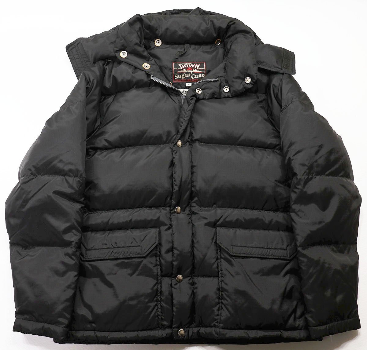 SUGAR CANE (シュガーケーン) RIP STOP NYLON DOWN JACKET / リップストップナイロン ダウンジャケット 美品 ブラック size M拍卖
