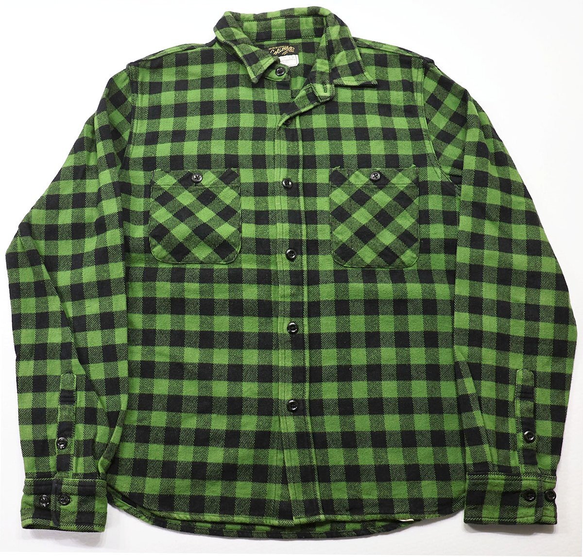 COLIMBO (コリンボ) Richmond Boro Work Shirt - Flannel / リッチモンドボロ ワークシャツ フランネル ZT-0320 グリーン size 15(M)拍卖
