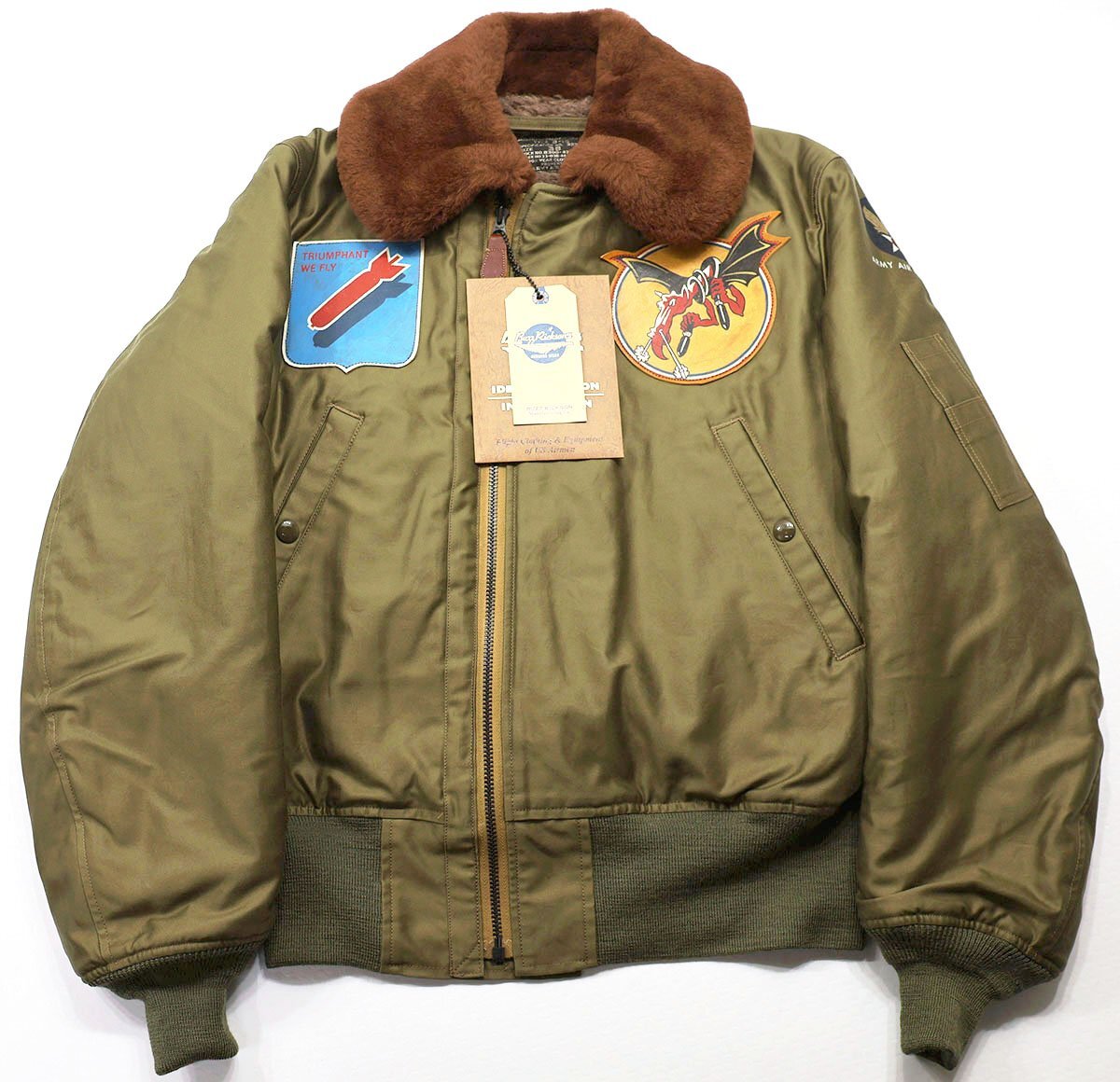 BUZZ RICKSON'S (バズリクソンズ) Type B-15 / 534th BOMB. SQ. 381st BOMB. GP. カスタム フライトジャケット BR15598 未使用品 size 38拍卖