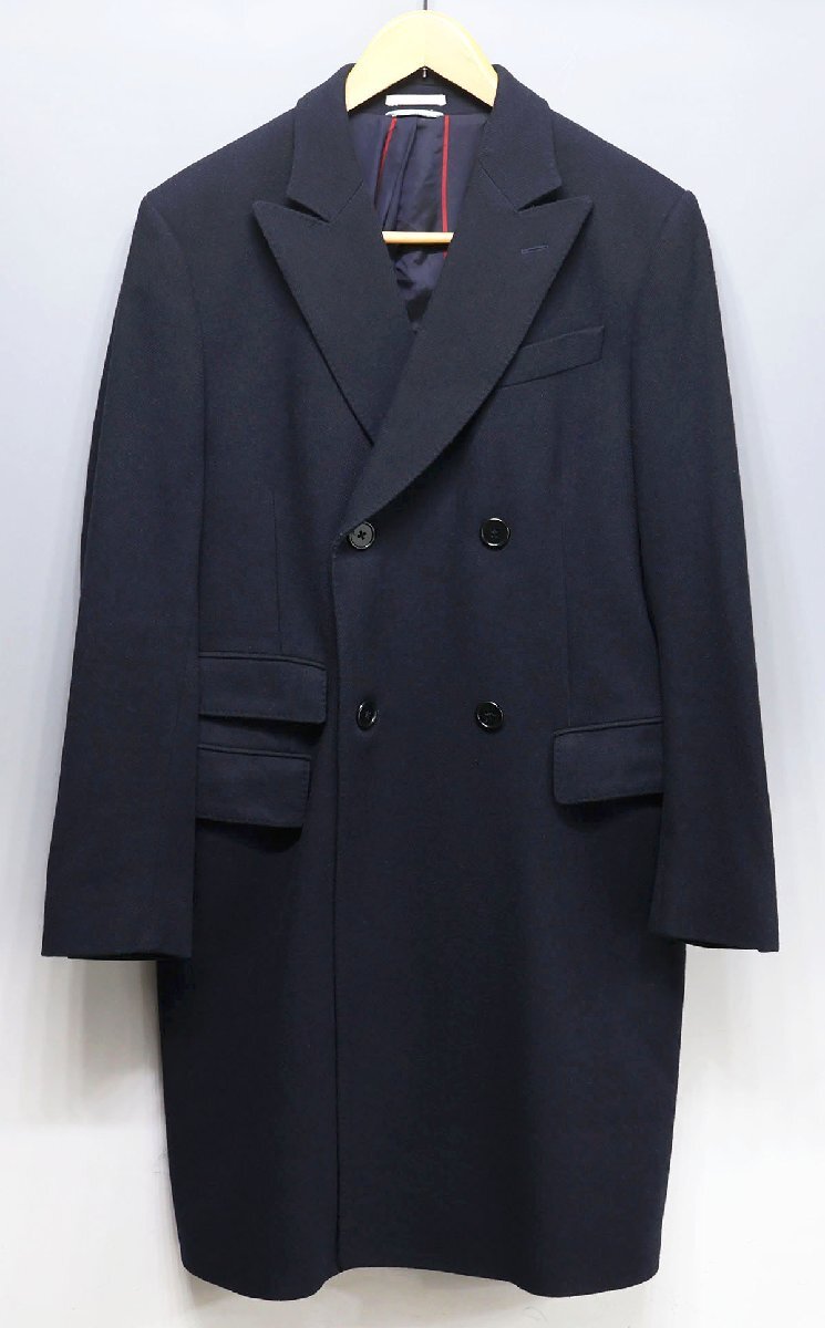 GANT RUGGER (ガント ラガー) THE HOPSACK - DOUBLE WOOL COAT / ザ・ホップサック ダブルウールコート 美品 size 48 / アイビー拍卖