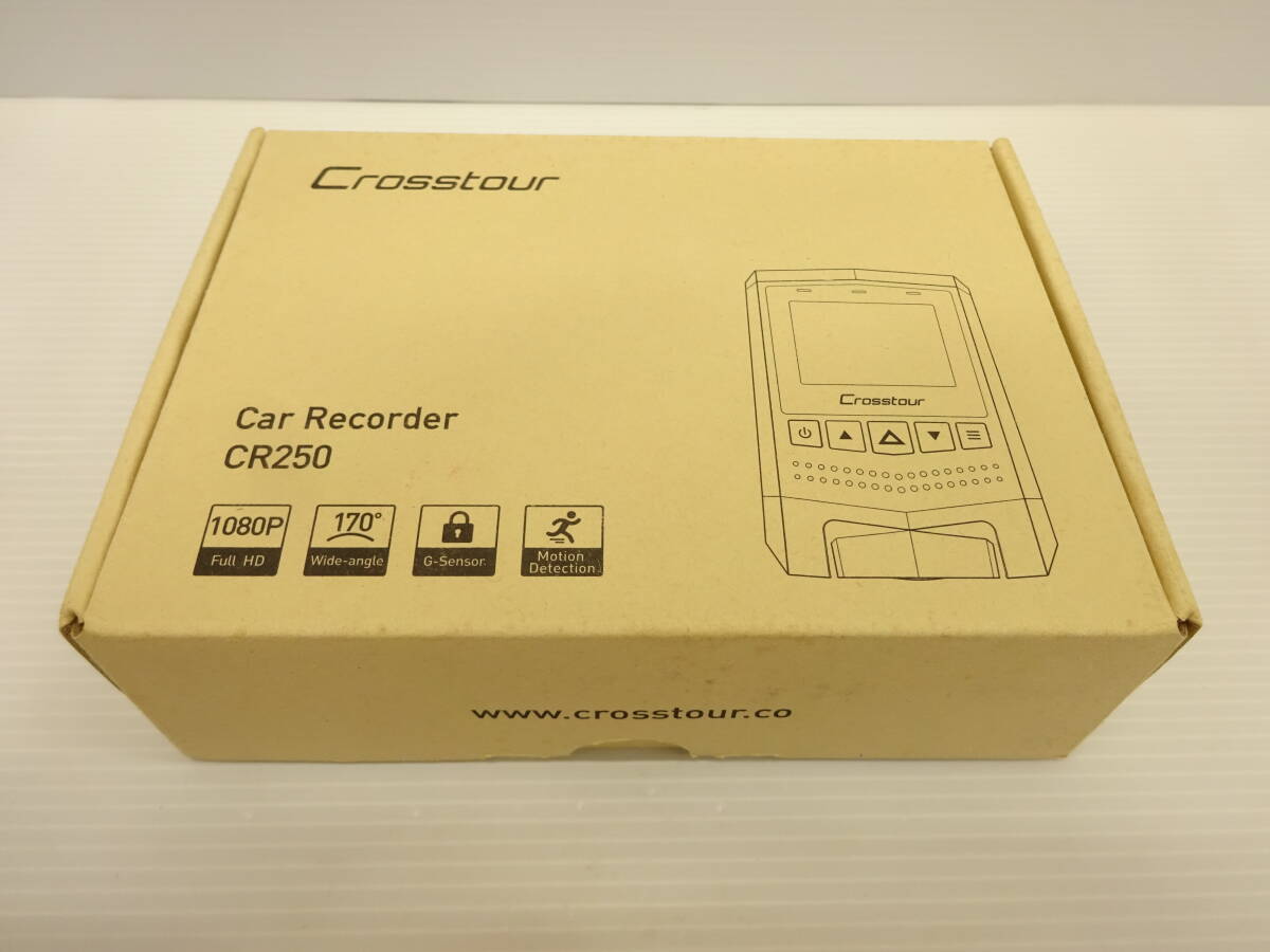 【未使用品】 カー用品祭 Crosstour クロストゥール ドライブレコーダー CR250 フルHD 170°広角レンズ 動体検知機能 ドラレコ 保管品拍卖