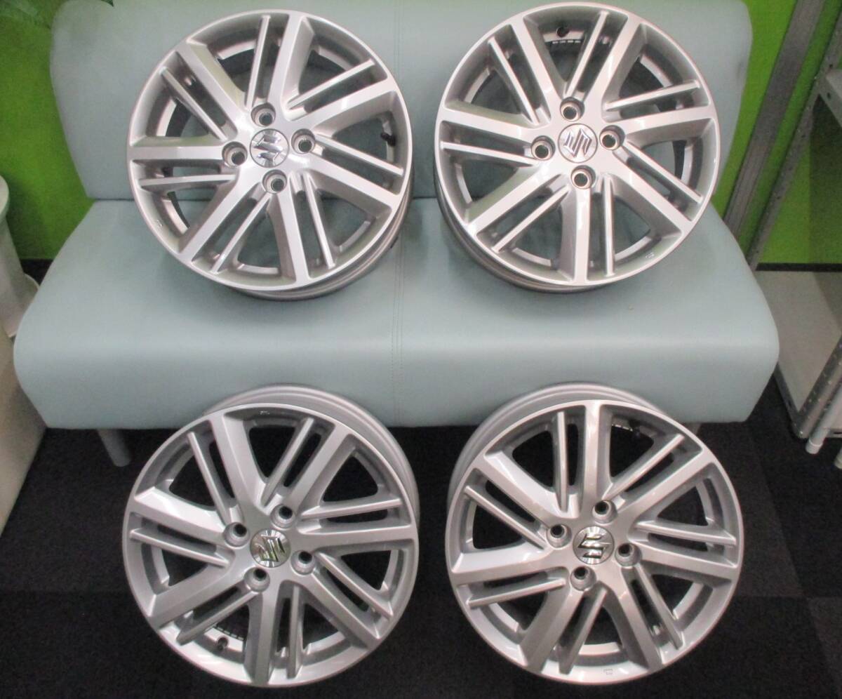 カー用品祭 スズキ ソリオ 純正ホイール 15インチ 155J 4本セット 新車外し SUZUKI 2個口発送 パーツ カスタム 現状品拍卖