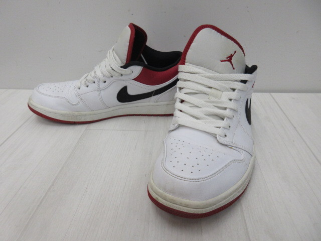 ブランド祭 シューズ祭 ① NIKE ナイキ AIR JORDAN 1 LOW SE エアジョーダン ロー 553558-118 US9 27.0cm 使用品 拍卖