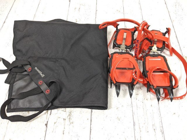 【9yt357】登山 トレッキング用品 12本爪アイゼン mont-bell モンベル Kajitax カジタックス◆C48♪拍卖