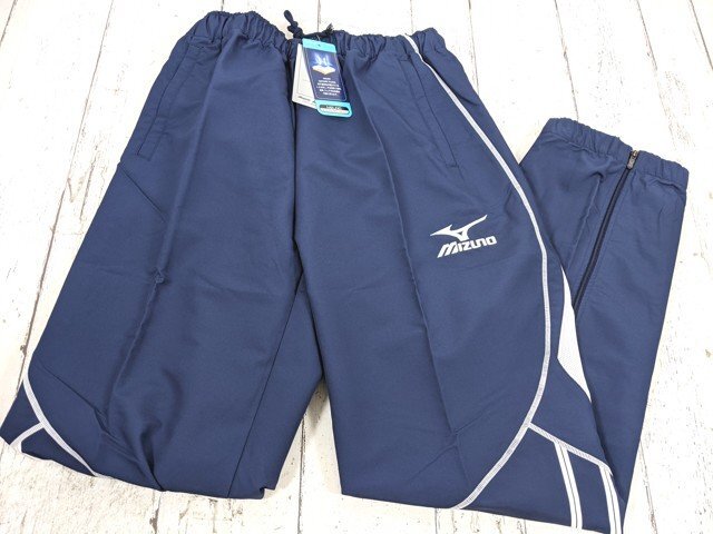 9og512/スポーツウェア■ミズノ 長ズボン トレーニングパンツ サッカーウェア Oサイズ 紺色■新品拍卖