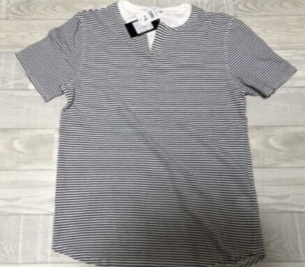 $$〜リピーター様割引特典有り◎新品◎爽やかボーダー◎AEROPOSTALE◎ヘンリーネック半袖シャツ拍卖