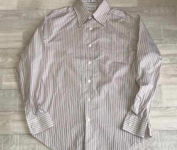 $$〜リピーター様特典割引有り◎希少~袖裏別布花柄◎ポール・スミス◎長袖ドレスシャツ拍卖