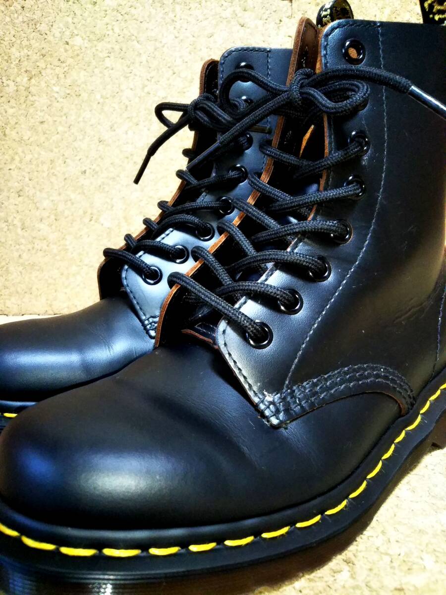 【Dr.MARTENS】ドクターマーチン 英国製 1460Z VINTAGEモデル 8ホールブーツ UK4 (23cm ) イングランド製 BLACK 初期型復刻【美品】拍卖