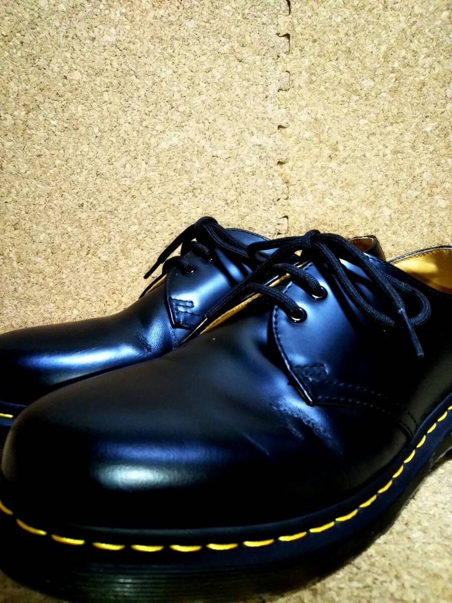 【Dr.MARTENS】ドクターマーチン 1461 3ホールシューズ UK7 (26cm ) 3EYE SHOE ブラック スムースレザー【良品】拍卖