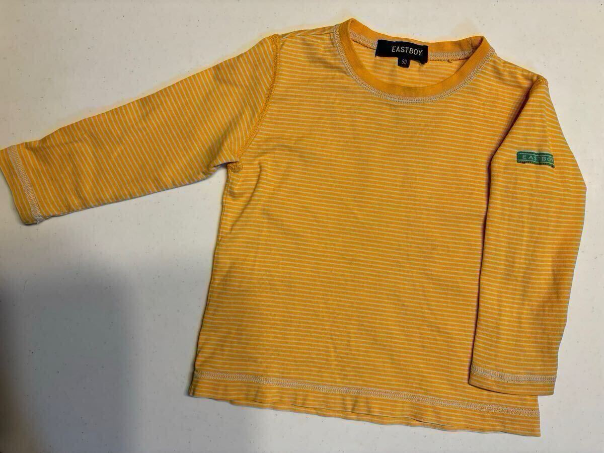 匿名配送 EAST BOY サイズ90 ロンT 長袖 トップス カットソー ボーダー Tシャツ 長袖Tシャツ拍卖