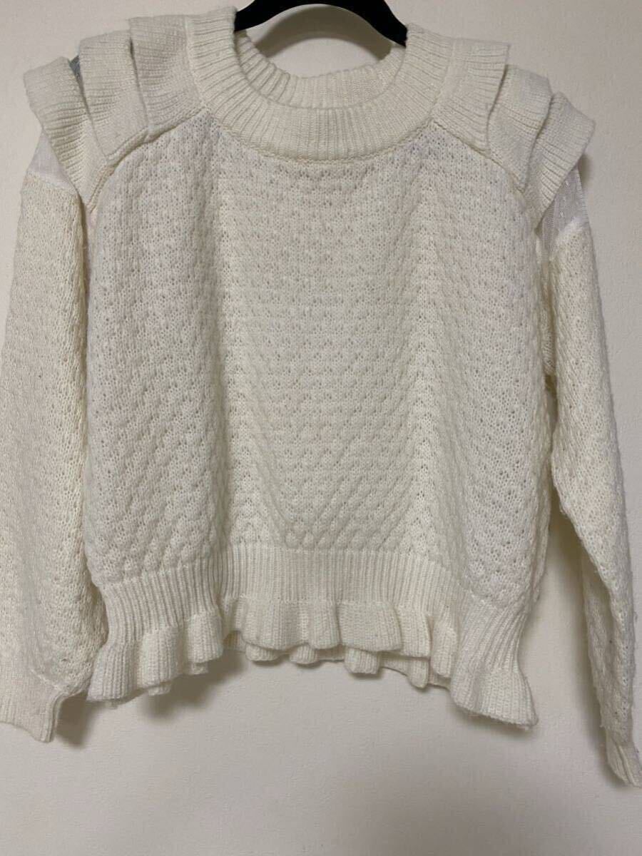 LIZ LISA サイズS 可愛いセーター ニット フリフリ レース拍卖