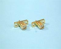 SMA-R2 SMAJパネル用 SMA-R2コネクター 2個セット 金メッキ、2穴 メス 新品 国内メーカー品拍卖