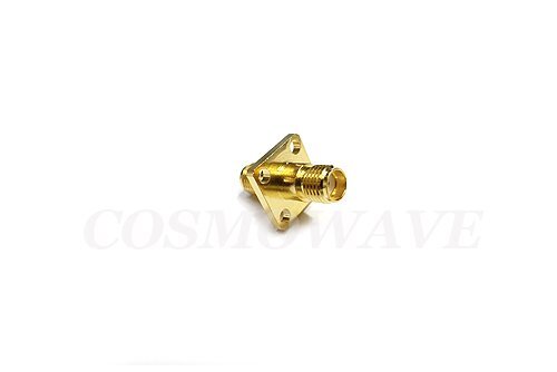 SMA-PA-JJ パネル取り付け用 変換 コネクター 新品 金メッキ フランジ付タイプ4穴 パネルジャック 国内メーカー拍卖