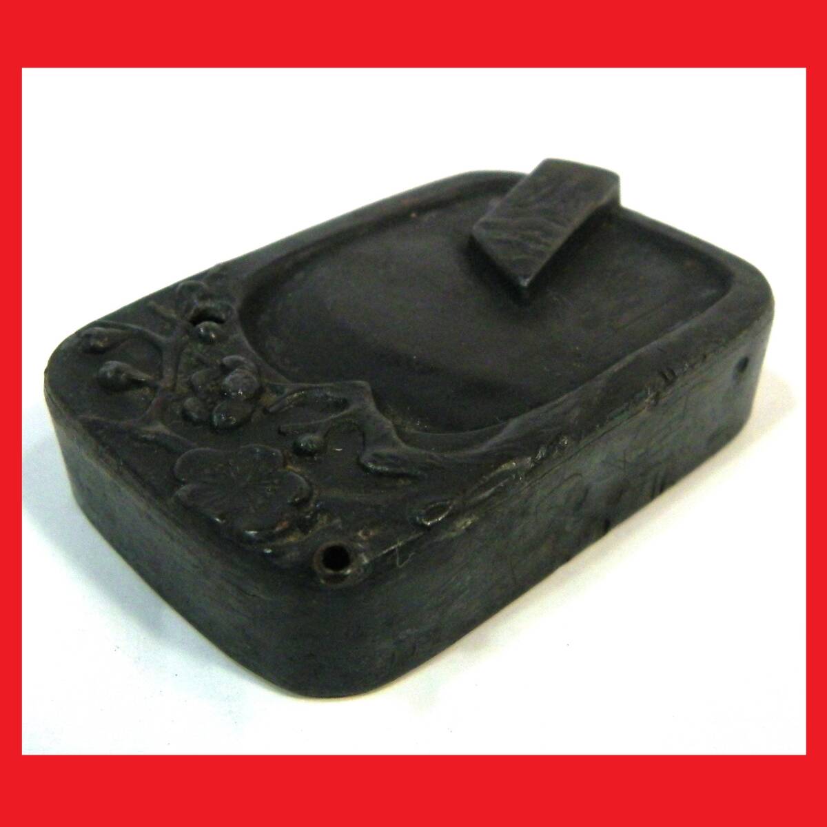 定形外郵便.180円発送OK 硯.墨.デザイン.水滴 面白水滴 鉄では御座いません 擦りかけ墨.デザイン 珍品.水滴(赤枠.樂多我)拍卖