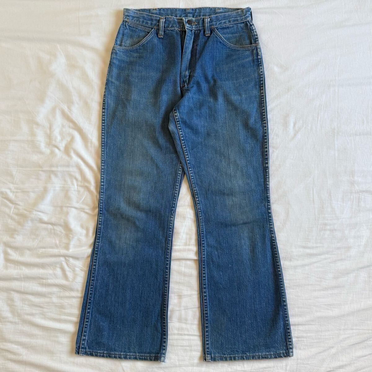 希少! 60s Wrangler フレア デニムパンツ W33 USA製 ヴィンテージ ラングラー ベルボトム 517 70s 80s拍卖