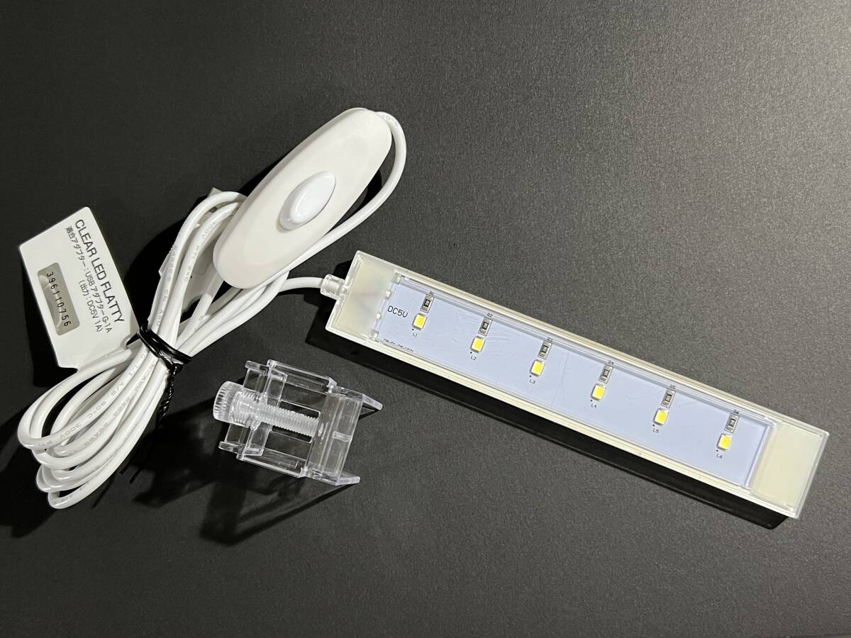 ジェックス GEX クリアLED フラッティ ホワイト スリム高輝度LED 40cm以下水槽拍卖
