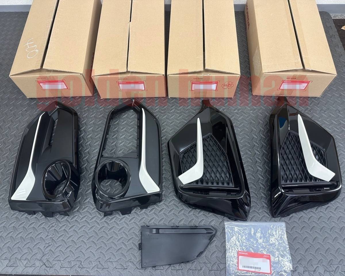 ●新品 未使用●ホンダ 純正 シビック タイプR FK8 後期型 フロント リア フォグライトガーニッシュ チャンピオンシップホワイト 5点セット拍卖