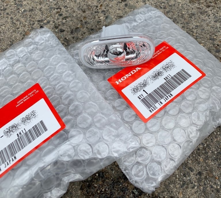 ●新品 未使用●ホンダ純正 シビック CIVIC FD2 タイプR typeR サイドマーカー 左右セット ライト ランプ ウィンカー クリア拍卖