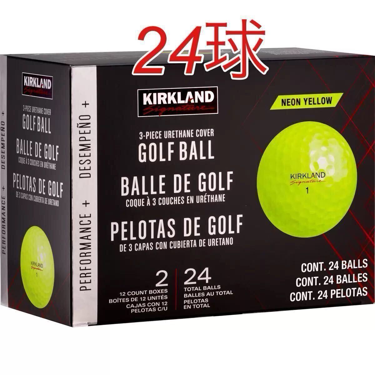 【新品】カークランドシグネチャー ゴルフボール イエロー 24球拍卖