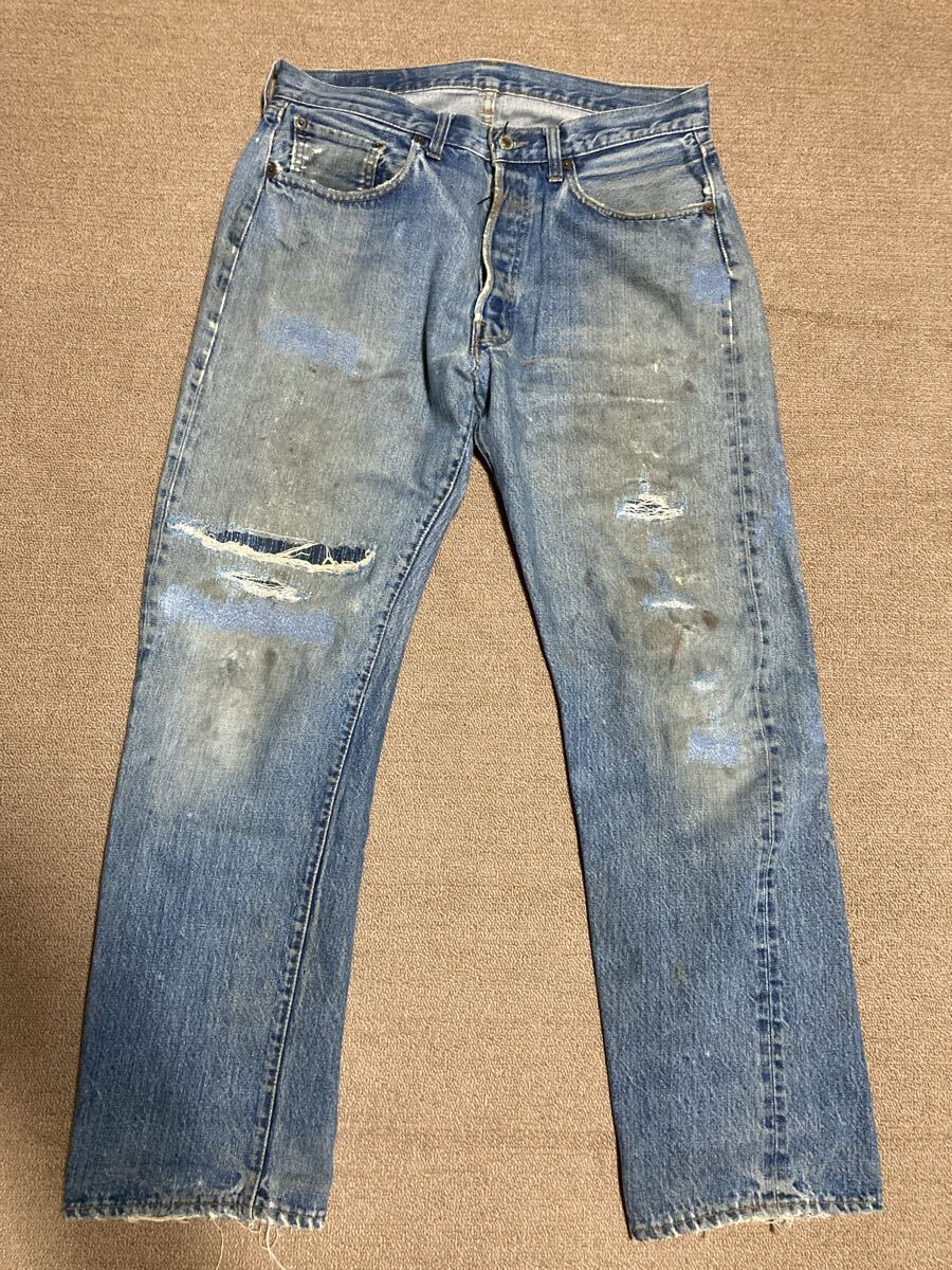 LEVIS 501 66前期 デニムパンツ ビンテージ オリジナル リーバイス拍卖