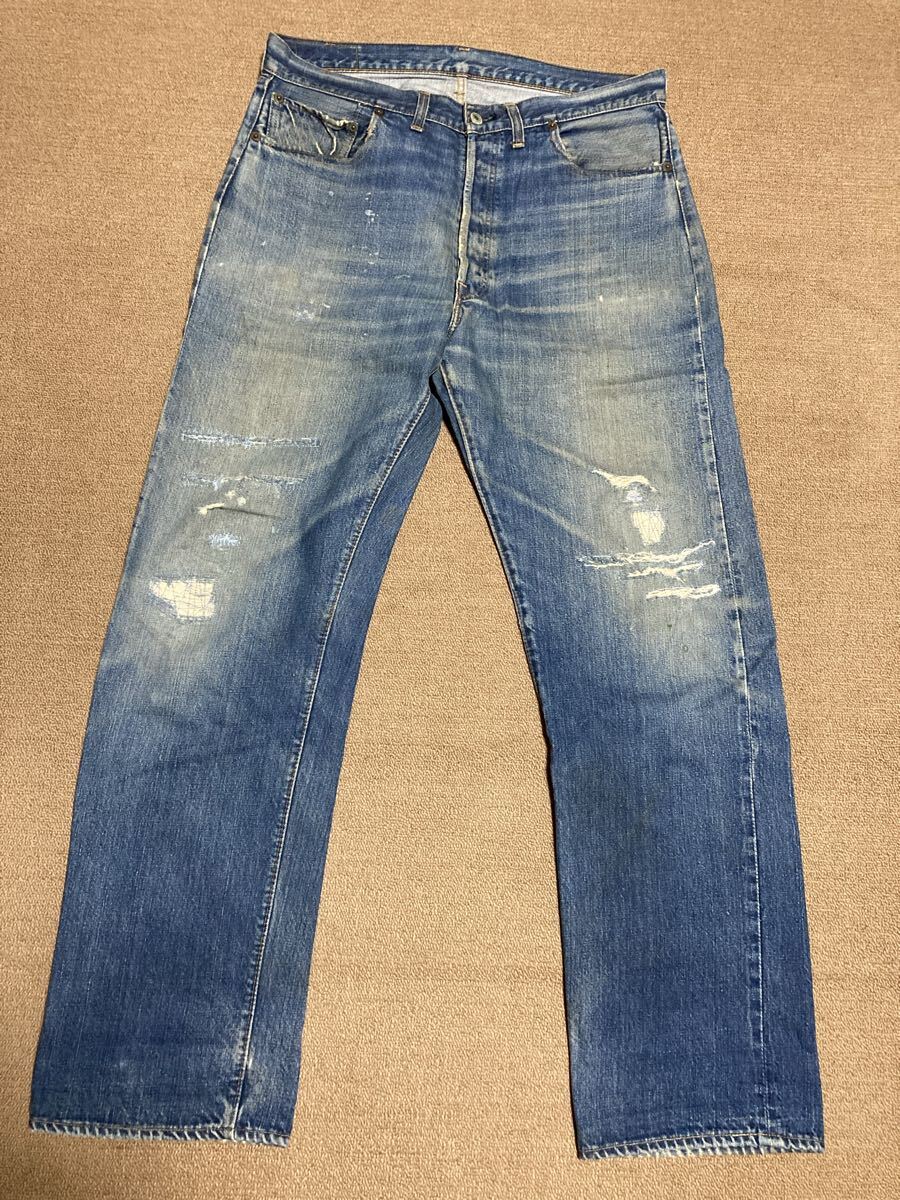 LEVIS 501 66前期 BIGE デニムパンツ オリジナル ビンテージ 501xx拍卖