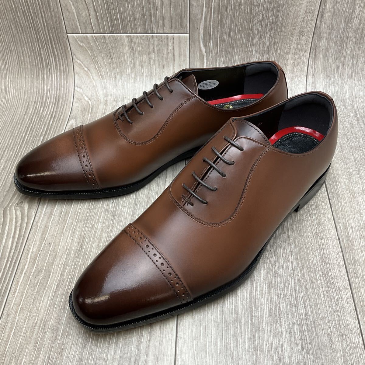 【アウトレット】Orobianco◆内羽根キャップトゥ◆サイズ43(26.0cm)◆ブラウン◆オロビアンコ紳士革靴イタリア製ビジネスシューズ 茶拍卖