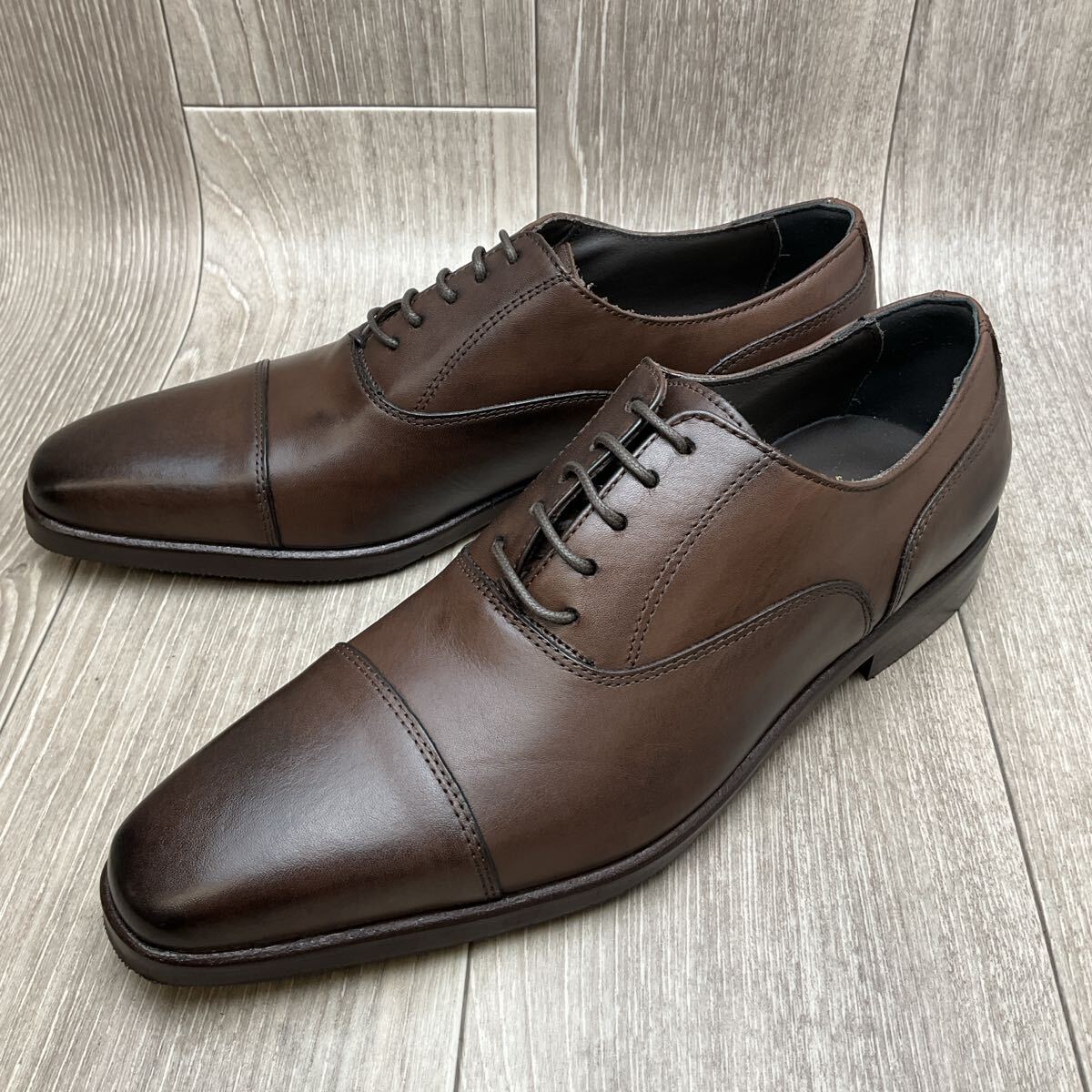 【アウトレット】Orobianco◆内羽根ストレートチップ◆サイズ42(26.0cm)◆ダークブラウン◆オロビアンコ紳士革靴イタリア製 茶拍卖