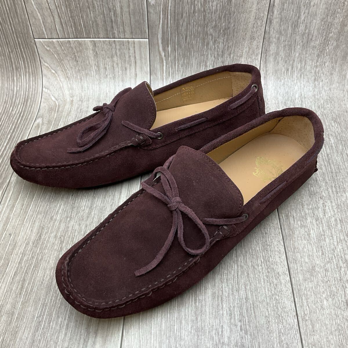 【アウトレット】Orobianco◆ドライビングシューズ◆サイズ44(27.5cm)◆ボルドー◆オロビアンコ紳士革靴イタリア製ローファースリッポン拍卖