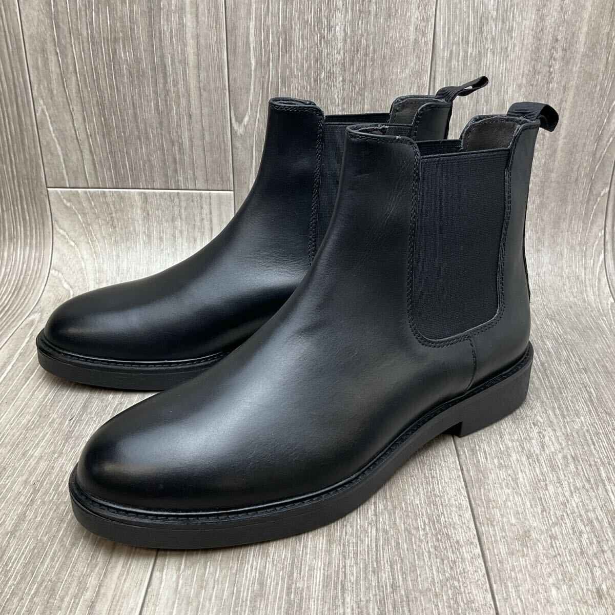 【アウトレット】Orobianco◆サイドゴアブーツ◆サイズ40(25cm)◆ブラック◆イタリア製オロビアンコ紳士革靴チェルシーブーツ 黒拍卖