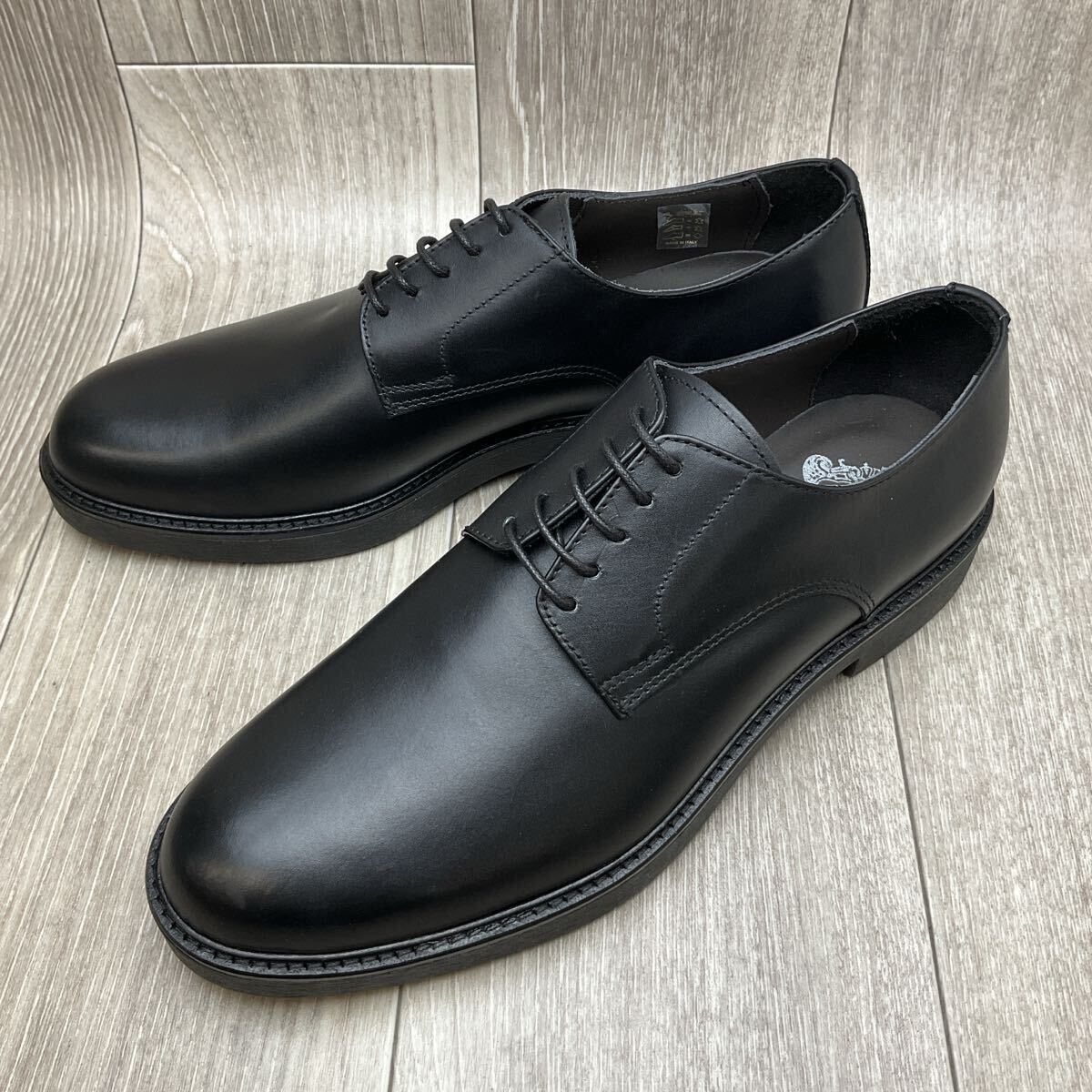 【アウトレット】Orobianco◆プレーントゥダービー◆ブラック◆サイズ43(26.5cm) 紳士革靴ビジカジオフィスカジュアル イタリア製 黒外羽根拍卖