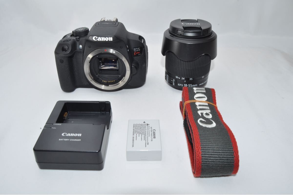 ☆美品☆ Canon キャノン EOS Kiss X7i レンズ セット デジタル 一眼レフ カメラ 本体 ボディ バッテリー 充電器 1034拍卖