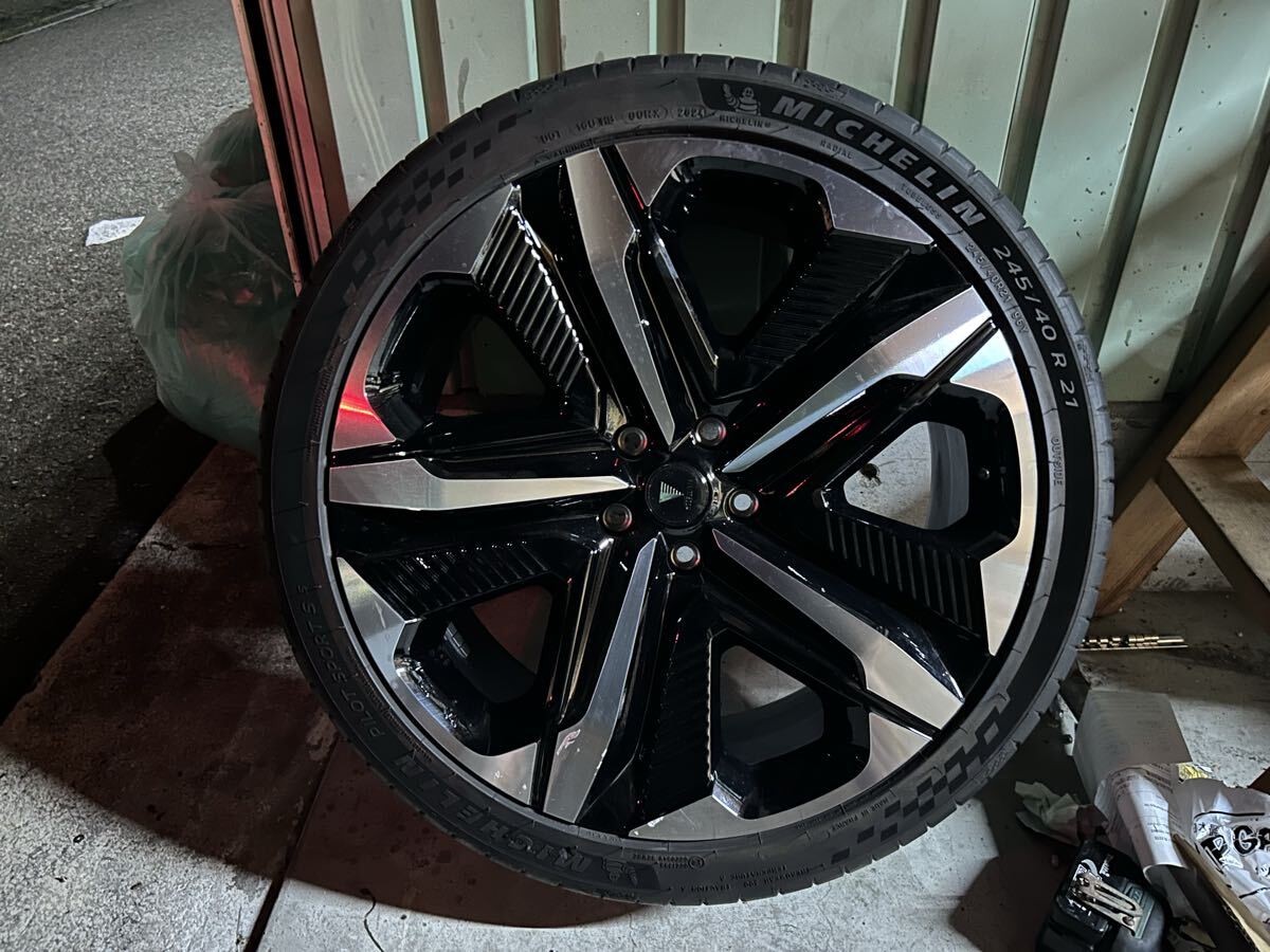 定価168300円!モデリスタ 21インチ 245/40r21 ミシュラン クラウン アルファード ヴェルファイア タイヤ ホイール PCD120拍卖