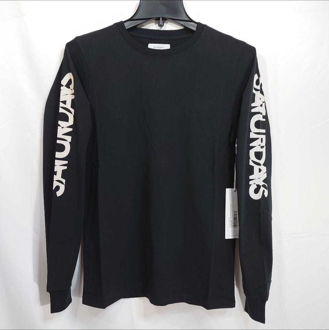【XS】SATURDAYS NYC サタデーズニューヨーク/ロンT/黒拍卖