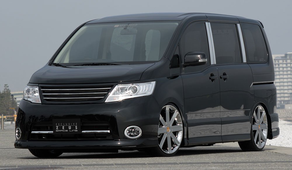 M'z SPEED 2点キット 未塗装 FRP セレナ CC25 H19.12~H22.10 ハイウェイスター MC後拍卖