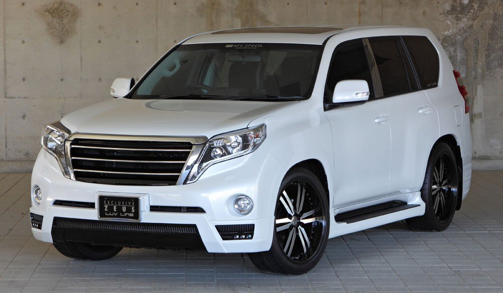 M'z SPEED 4点キット ホワイトパールクリスタルシャイン (070) FRP ランドクルーザープラド 150系 H25.9~H29.8 ソナー無車拍卖