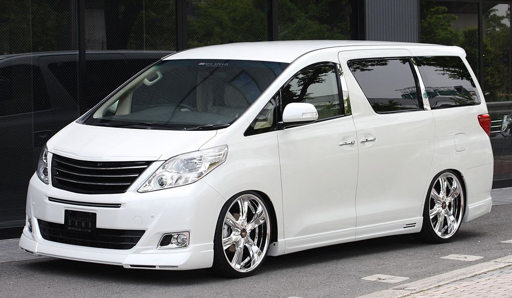 M'z SPEED 4点キット(マフラー4本出し用) ブラック (202) FRP アルファードハイブリッド ATH20W H23.11~H26.12 G/X MC後拍卖