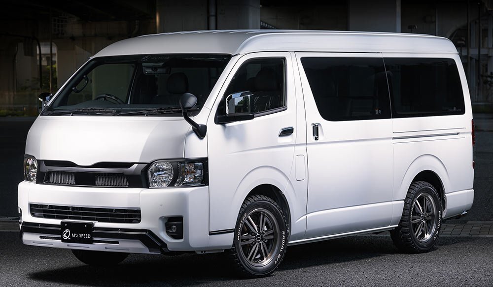 M'z SPEED 2点キット 塗り分け塗装 (070/BK) AES ハイエースバン GDH211K TRH211K R2.5~ スーパーGL ワイド拍卖