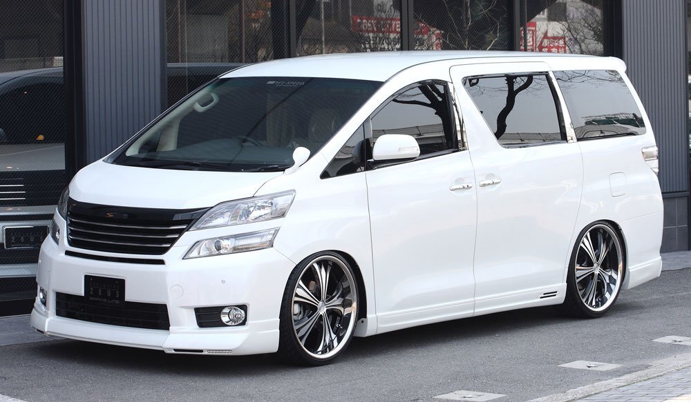 M'z SPEED 4点キット(マフラーレス用) 未塗装 FRP ヴェルファイア ANH20W ANH25W GGH20W GGH25W H23.11~H26.12 V/X MC後拍卖
