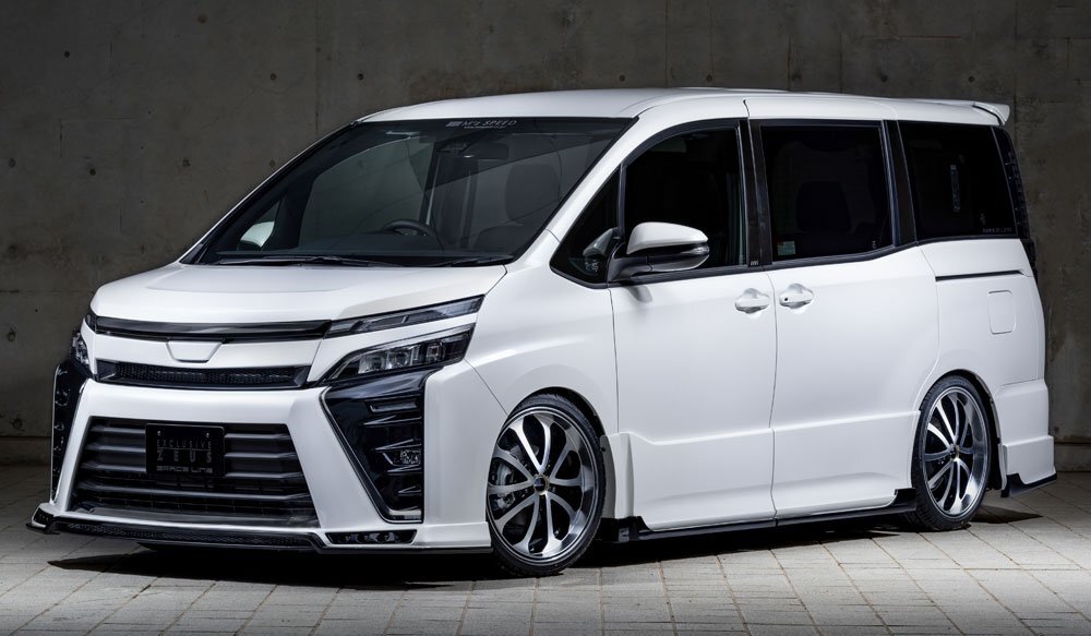 M'z SPEED 4点キット 未塗装 FRP ヴォクシー ZWR80W H29.8~R3.12 ハイブリッドZS MC後 ソナー有車拍卖