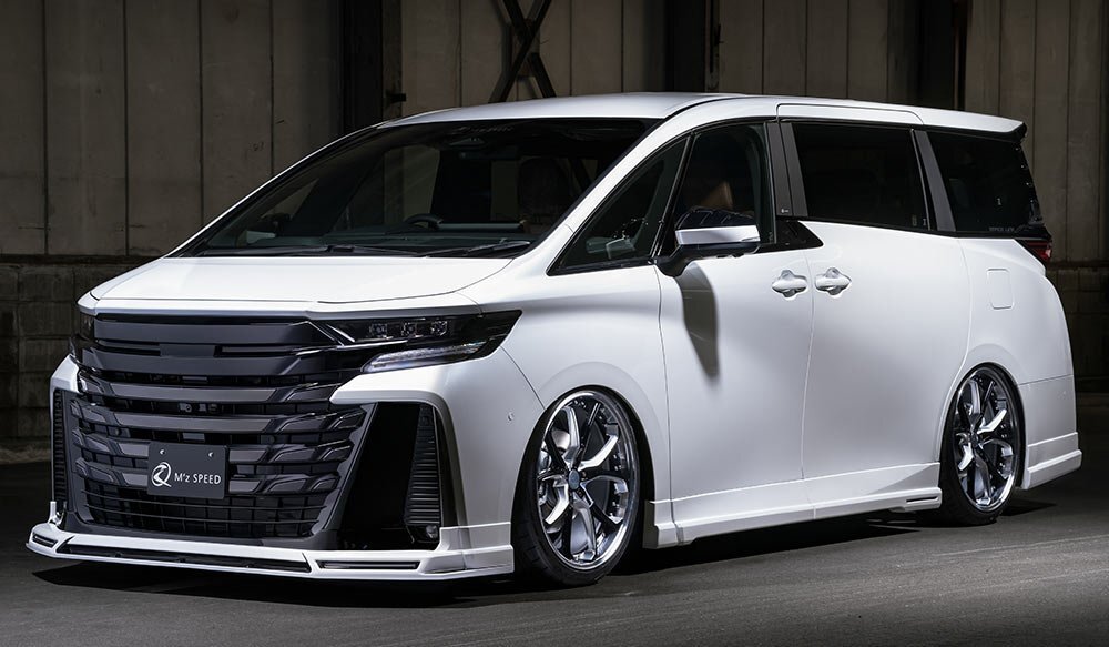 M'z SPEED 4点キット(マフラー4本出し用) 塗り分け塗装 (089/BK) ABS ヴェルファイアハイブリッド 40系 R5.6~ エグゼクティブ/Z プレミア拍卖