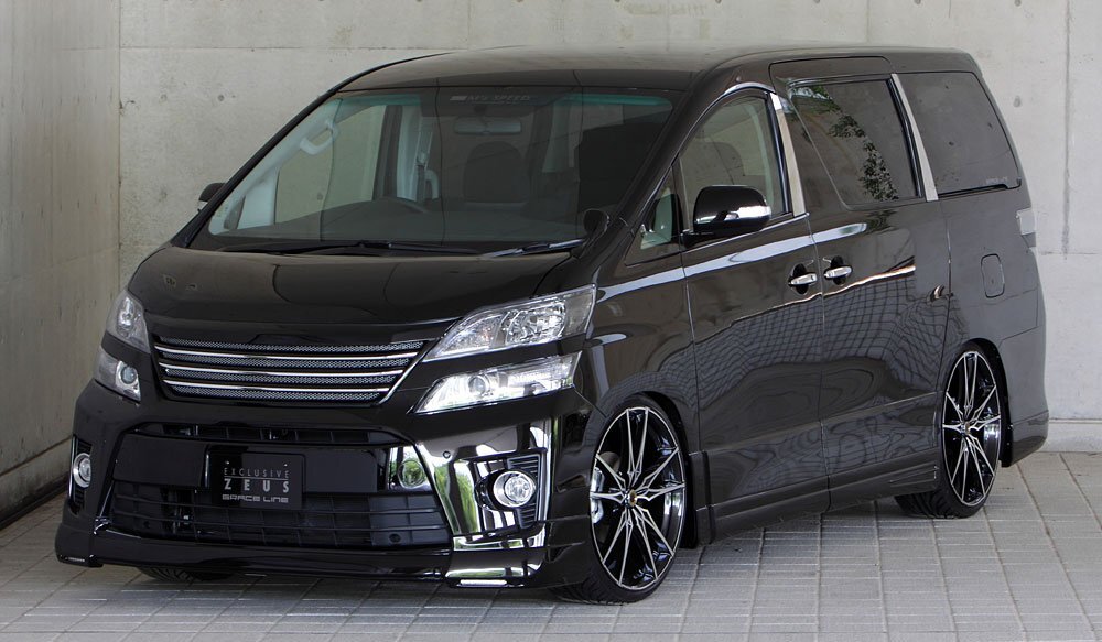 M'z SPEED 4点キット(マフラー4本出し用) ブラック (202) FRP ヴェルファイアハイブリッド ATH20W H23.11~H26.12 ZR MC後拍卖