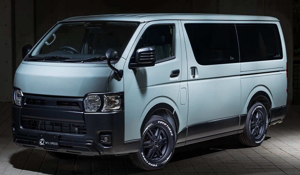 M'z SPEED 2点キット つや消しブラック AES ハイエースバン KDH201K KDH201V KDH206K KDH206V TRH200K TRH200V H25.12~拍卖