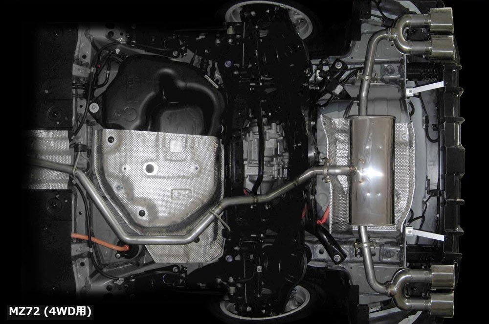 M'z SPEED エキゾーストシステム (MZ72) ステンレス プリウス DAA-ZVW55 6AA-ZVW55 H30.12~R4.12 2ZR-1NM-1MM 4WD MC後拍卖