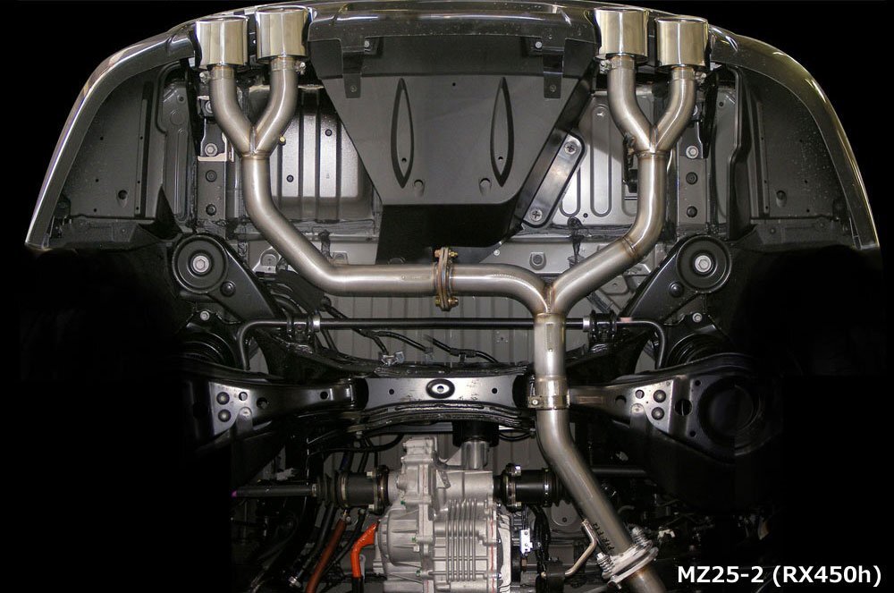 M'z SPEED エキゾーストシステム 左右4本出し (MZ25-2) レクサス RX450h 10系 H24.4~H27.9 2GR-FXE Fスポーツ/エアロバンパー付車 MC後拍卖