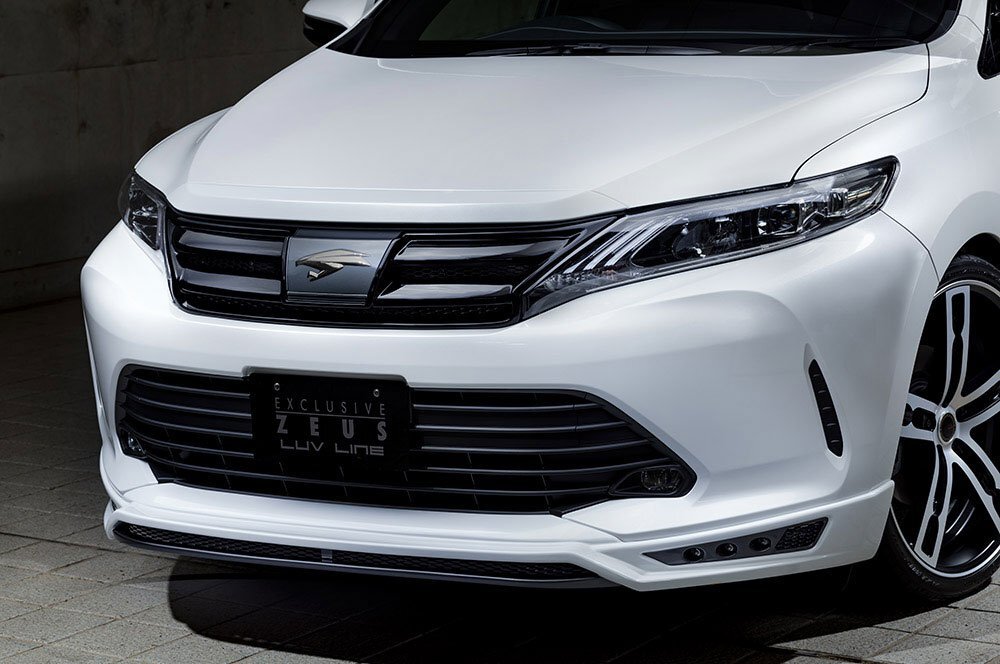 M'z SPEED フロントハーフスポイラー 塗り分け塗装 (070/1G3) FRP ハリアー ASU60W ASU65W ZSU60W ZSU65W H29.6~R2.5 MC後拍卖