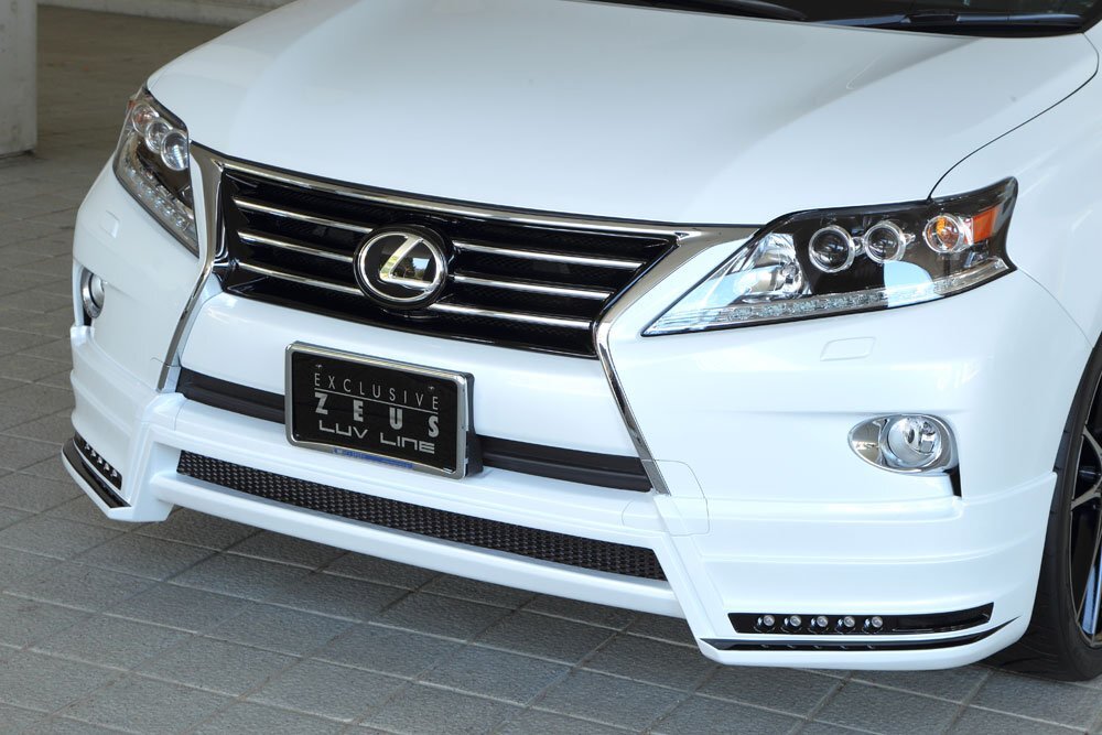 M'z SPEED フロントハーフスポイラー ブラック (212) FRP レクサス RX450h GYL10W GYL15W GYL16W H24.4~H27.9 MC後拍卖